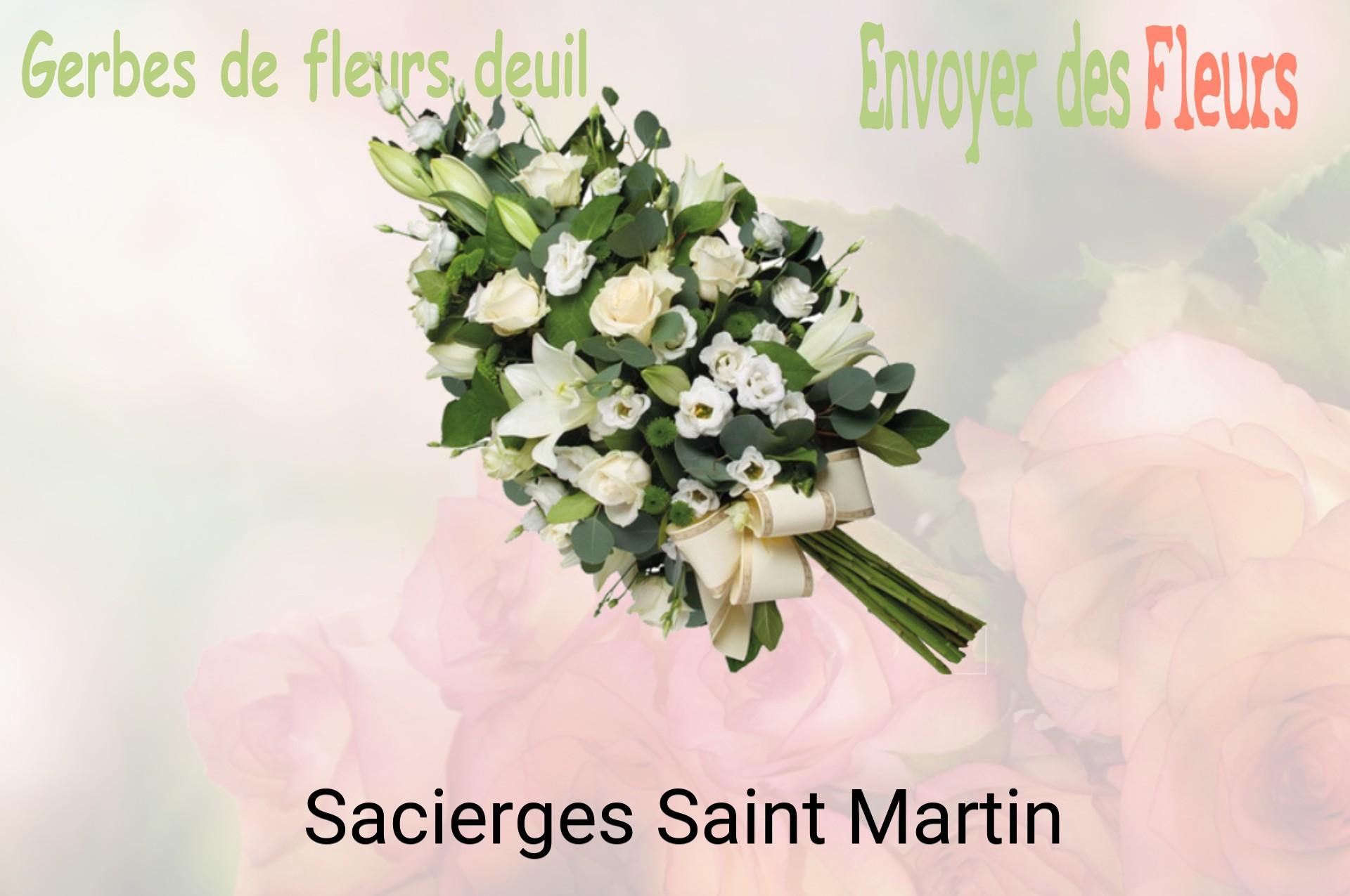 Gerbe de fleurs de deuil livrée à Sacierges-Saint-Martin